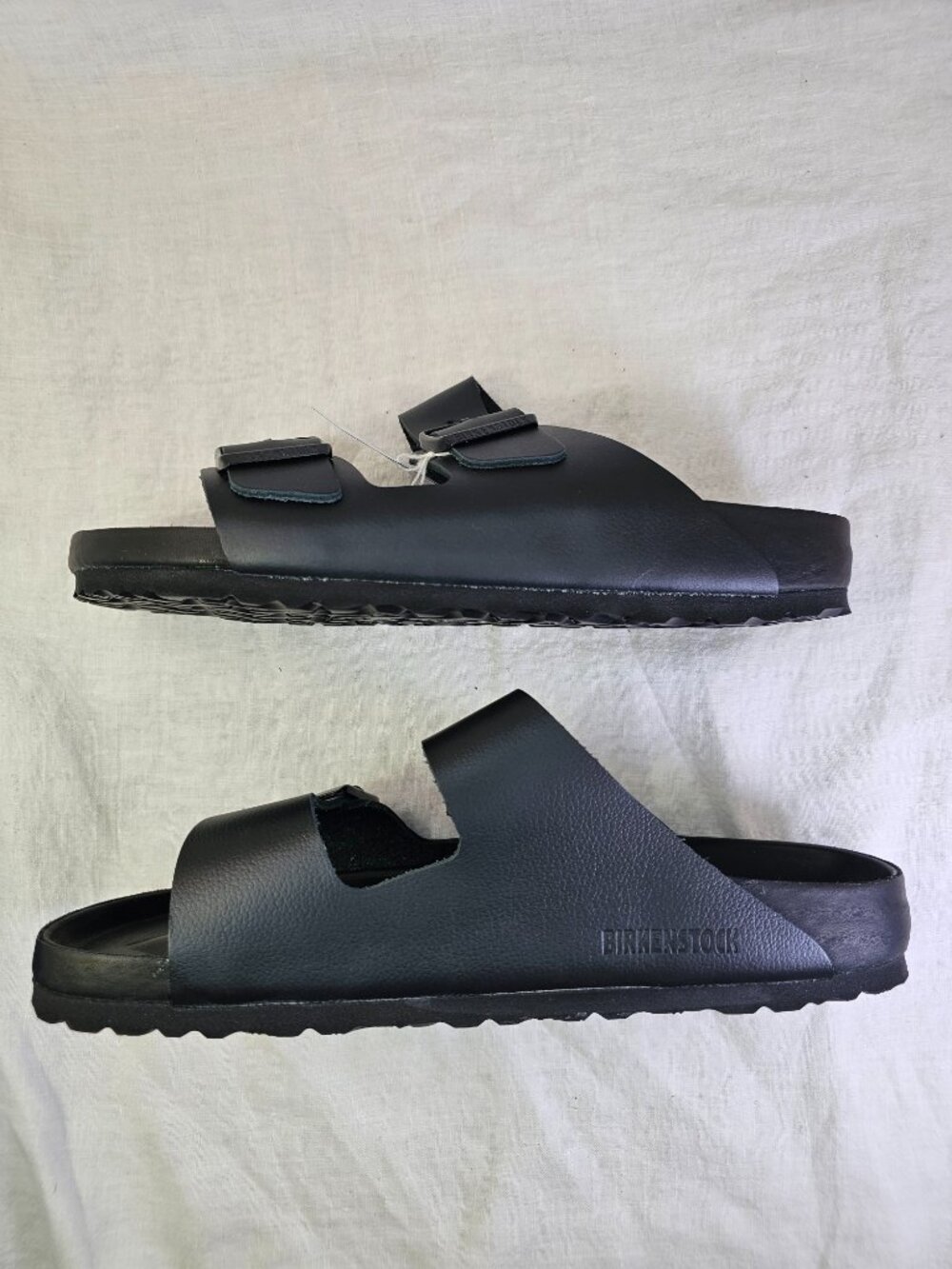 NIB Birkenstock Arizona  Black Sandals EU 41 Narrow Slide Men 8 Women 10 - Picture 4 of 9